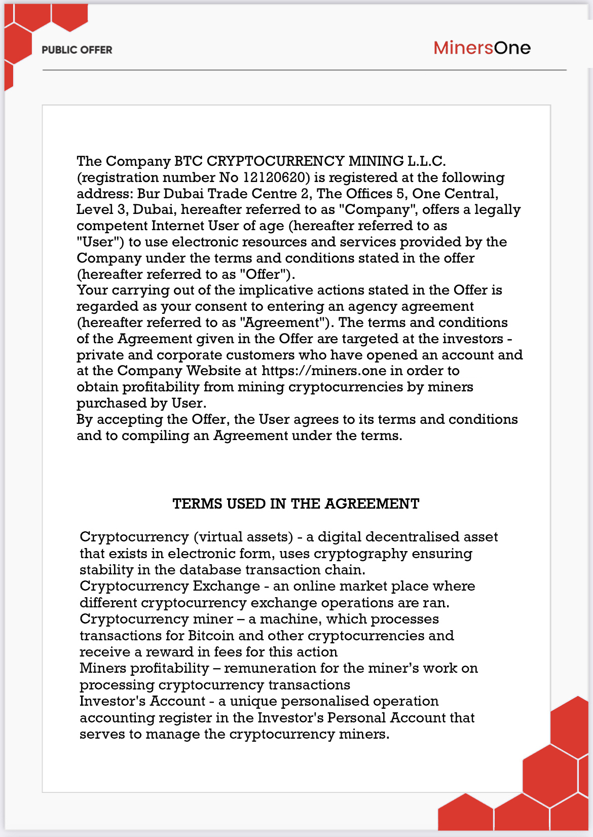 Public Offer Document #1