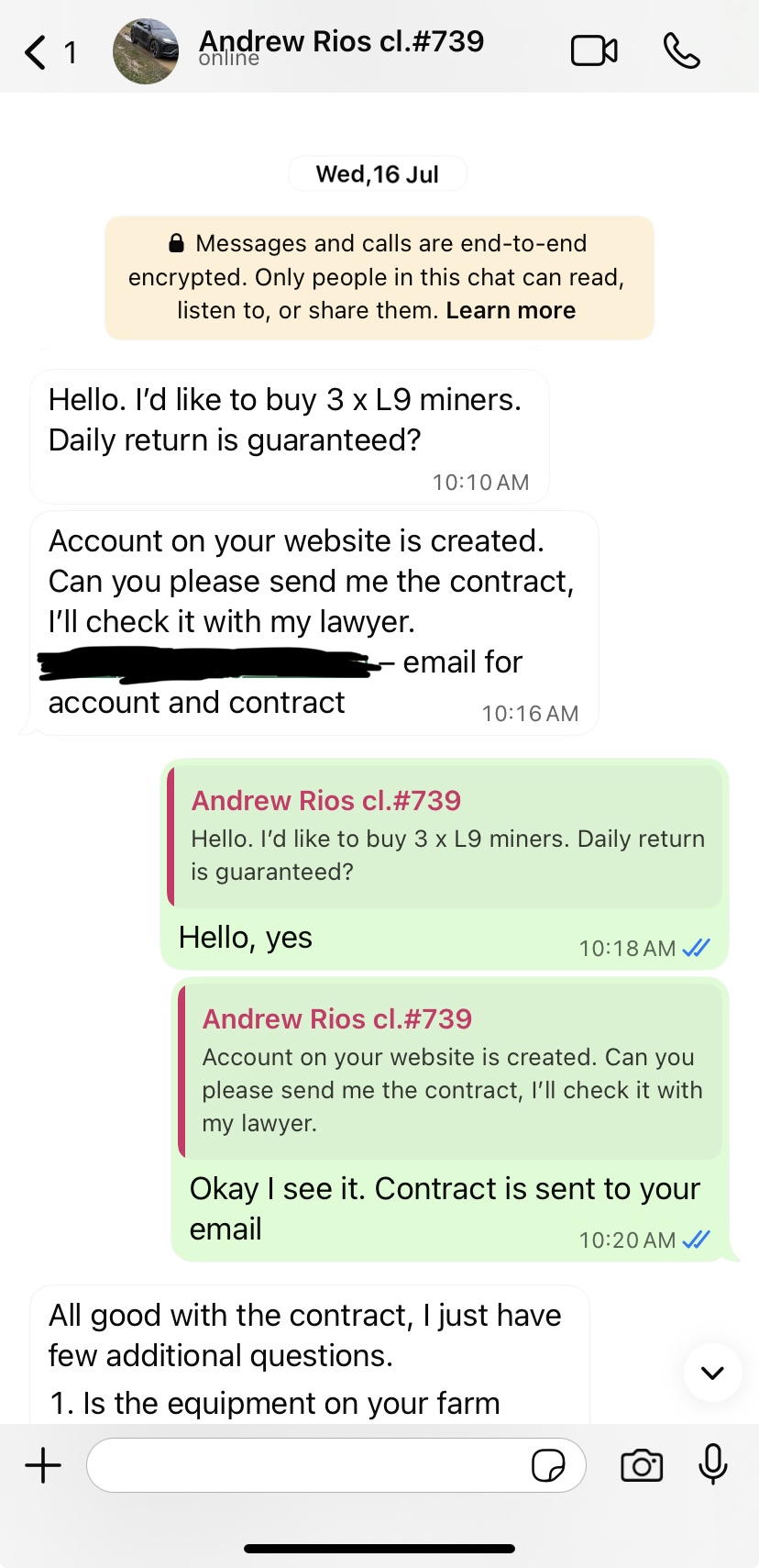 Review from Andrew Rios